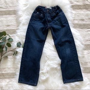 Levis 505 Boys 8R Dark Wash Jeans. 24x22”